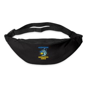 Schweden Angeltour 2023 Fisch - Gürteltasche - Schwarz - Vorne
