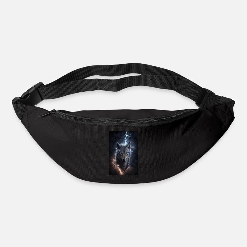 Wolf Blitz Thunder Epic Cool Epic Wolves - Sac banane - noir