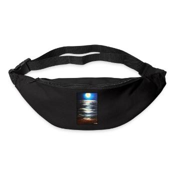 Moon Night Evening Nature Rest Moonlight Full Moon - Bum bag - black - Front
