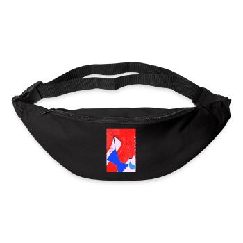 Rousse et larmes. - Sac banane - noir - Devant