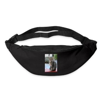 Cadeau mignon pour chats pour les amoureux des chats - Sac banane - noir - Devant