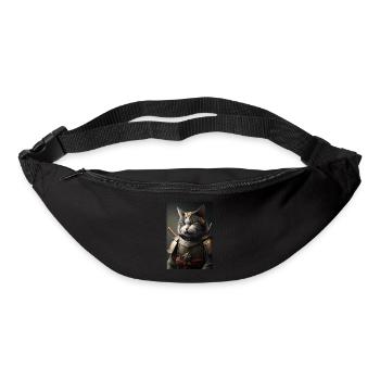Samurai Katze Cat Cool Japan Krieger - Gürteltasche - Schwarz - Vorne