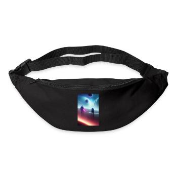 Astronaut, Weltall - Gürteltasche - Schwarz - Vorne