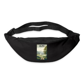 Alpine Nature minimalist gift - Bum bag - black - Front