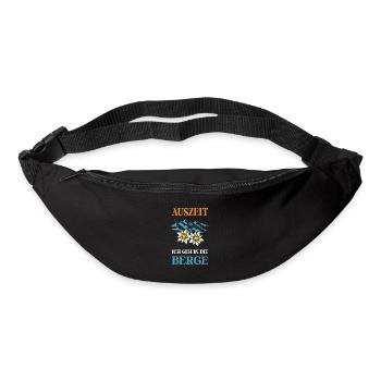 Auszeit ich geh in die Berge - Gürteltasche - Schwarz - Vorne