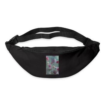 Art floral - Sac banane - noir - Devant