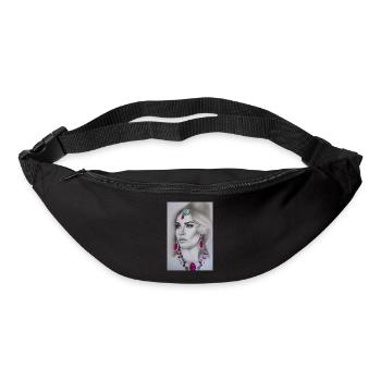Frau mit Schmuck - Gürteltasche - Schwarz - Vorne
