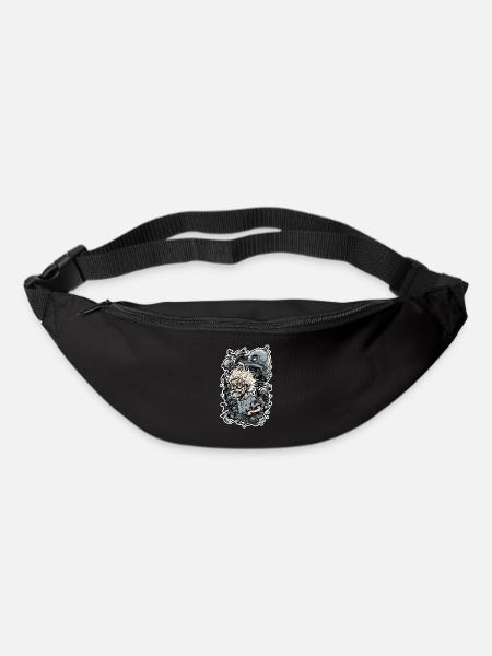 Scientific cartoon illustration, funlaboratory - Bum bag - black