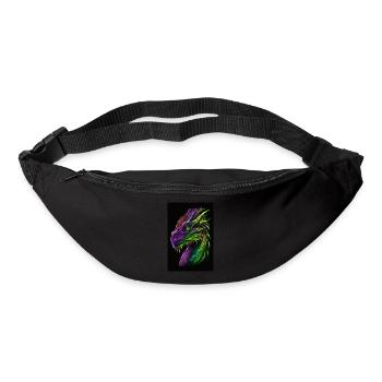 Drachen Farben - Gürteltasche - Schwarz - Vorne