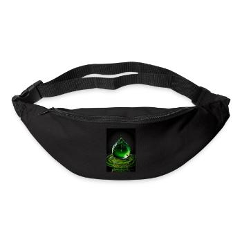 Tropfen grün 2 - Gürteltasche - Schwarz - Vorne