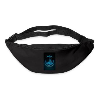 Kaos dans une bulle cyan 3 - Sac banane - noir - Devant
