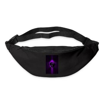 Yin Yang lila 1 - Gürteltasche - Schwarz - Vorne