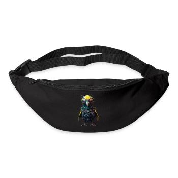 Süsser Steampunk Vogel - Gürteltasche - Schwarz - Vorne