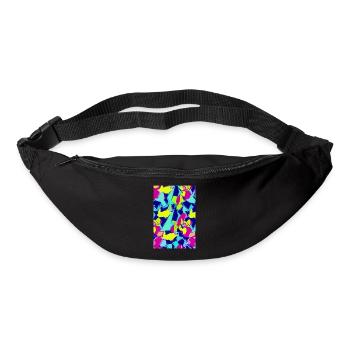 Retro Pattern Colorful - Bum bag - black - Front