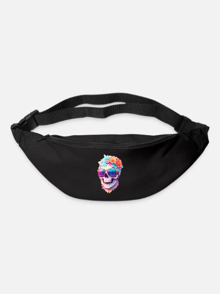 Totenkopf - Gürteltasche - Schwarz