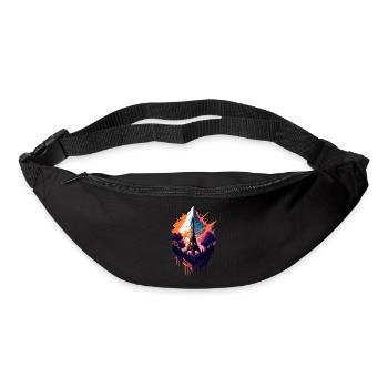Abstract Tower of Paris - Bum bag - black - Front