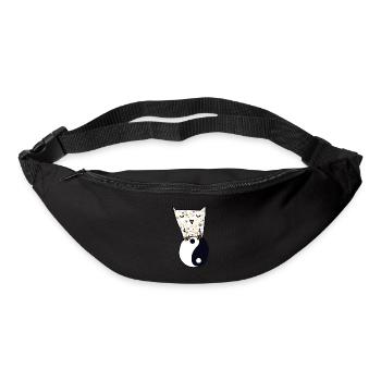 Owl and yin yang - Bum bag - black - Front