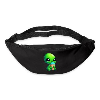 Alien Green Alien Ice Crème glacée molle Crème glacée bleue - Sac banane - noir - Devant