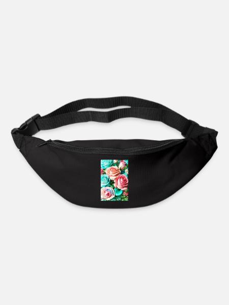 Floral 150 - Sac banane - noir