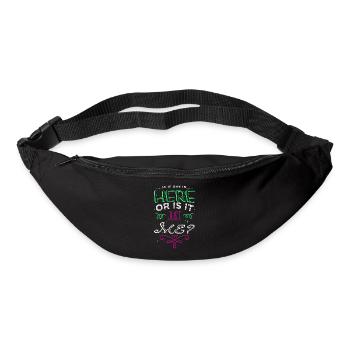 female pride outfits 50th birthday gay - Bum bag - black - Front