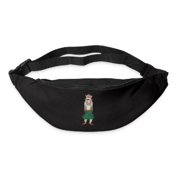 Totenkopfäffchen Affe Hawaii Hulaaffe Hula Hoola - Gürteltasche - Schwarz - Vorne