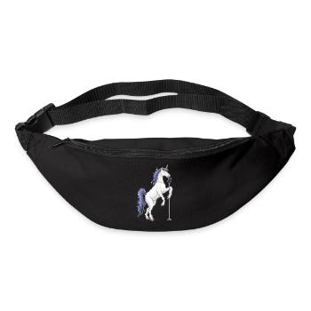 Chant du micro du chanteur licorne - Sac banane - noir - Devant