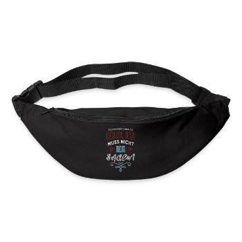 bester lieben weihnachten humor familienurlaub - Gürteltasche - Schwarz - Vorne