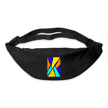 Abstrakte Kunst - Gürteltasche - Schwarz - Vorne
