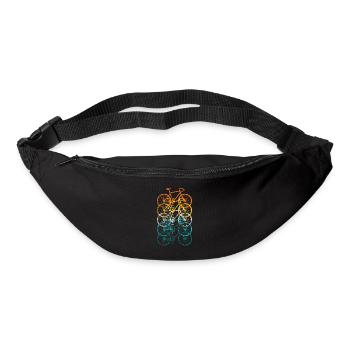 Vélo de route Vélo Vintage Rétro Grunge - Sac banane - noir - Devant