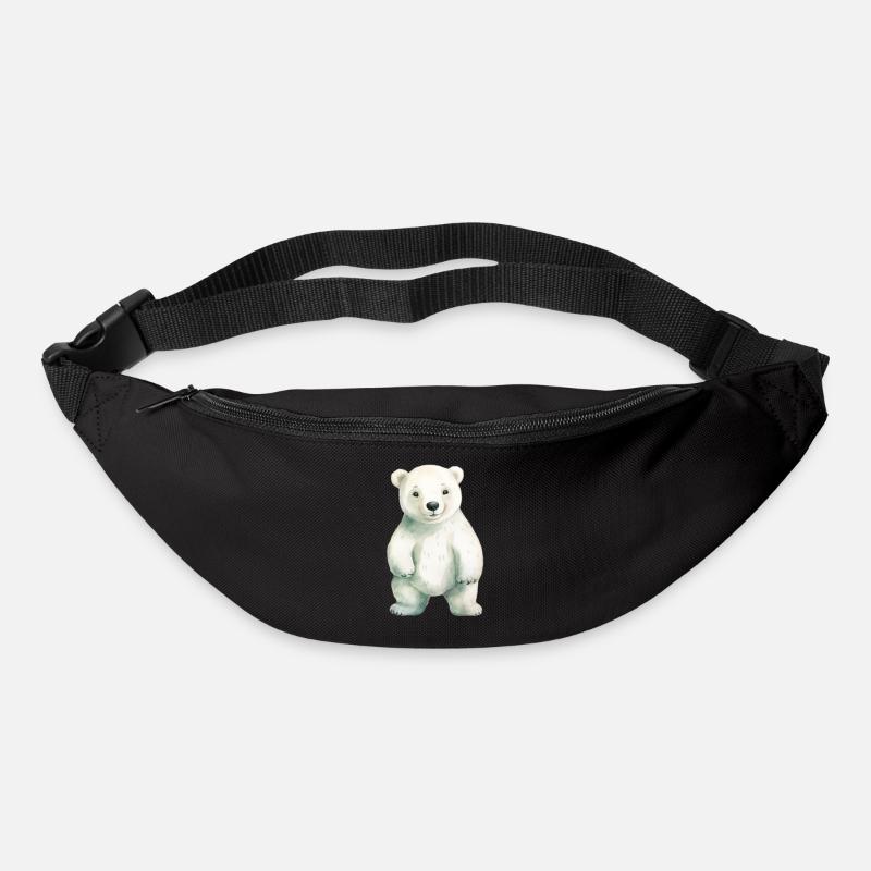 Eisbär Eisbär Klassenmaskottchen - Gürteltasche - Schwarz