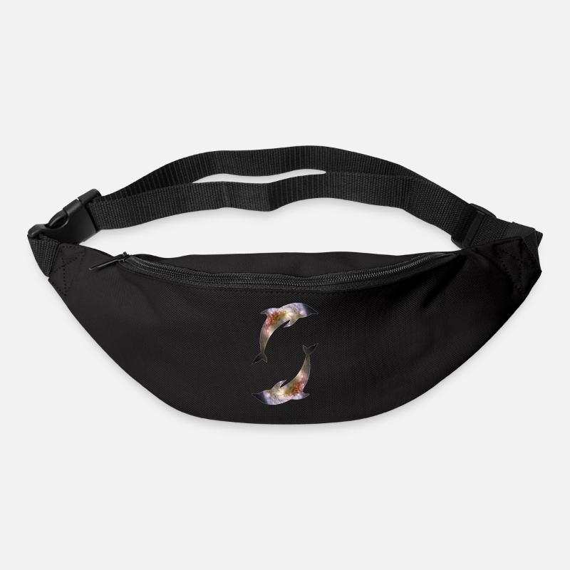 Delfine Galaxie - Gürteltasche - Schwarz