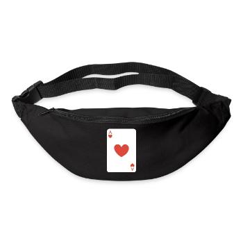 Herz-Ass - Gürteltasche - Schwarz - Vorne