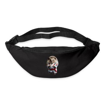 Herisson sportif - Sac banane - noir - Devant