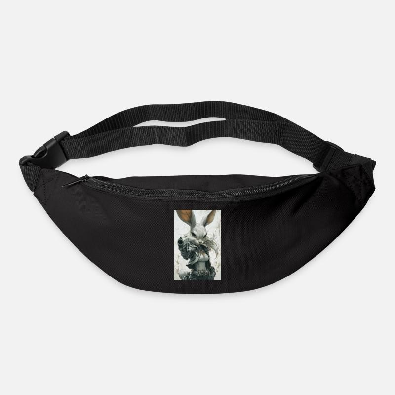 Urban Rabbit with Pistol - Bum bag - black