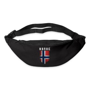 Norwegische Flagge, Norwegischer Stolz - Gürteltasche - Schwarz - Vorne
