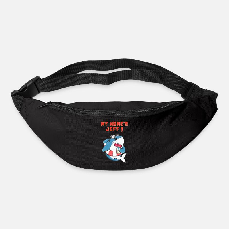Je m’appelle jeff - Sac banane - noir