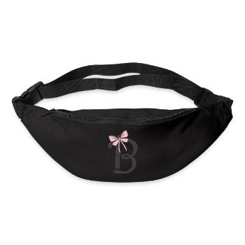 Anfangsbuchstabe B Schleifchen - Gürteltasche - Schwarz - Vorne