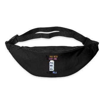 We need Love and Milk Comicstyle 2 - Bum bag - black - Front