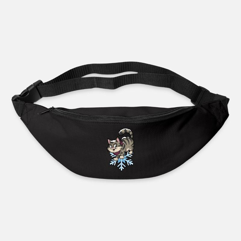 Winter Siberian Snow Cat - Bum bag - black
