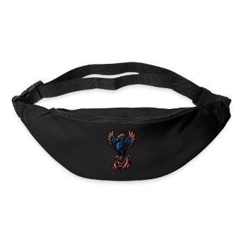 Phénix – Renaissance ardente | Mascotte du zodiaque urbain - Sac banane - noir - Devant