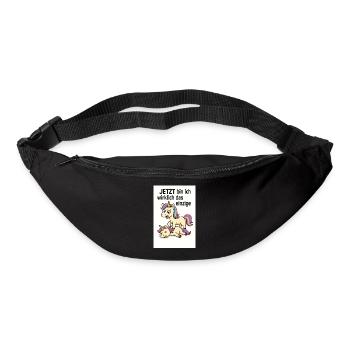 jetzt bin ich wirklich das einzige - Gürteltasche - Schwarz - Vorne