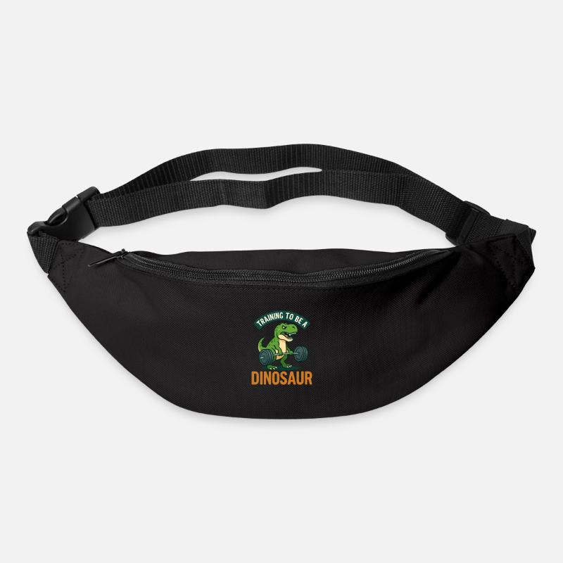 S’entraîner pour devenir un dinosaure 🏋️🦖 - Sac banane - noir