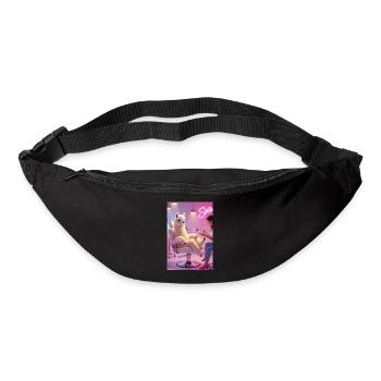 Lama Lyrique en Salon Moderne - Sac banane - noir - Devant