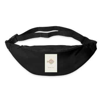 Mon cher Scholli fish design - Sac banane - noir - Devant