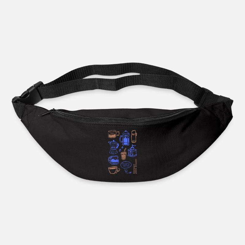Les essentiels du café - Sac banane - noir