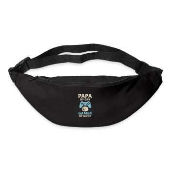 Papa by Day, Gamer by Night - Bum bag - black - Front