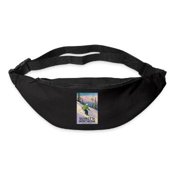 Silvretta Montafon Skier Poster - Bum bag - black - Front