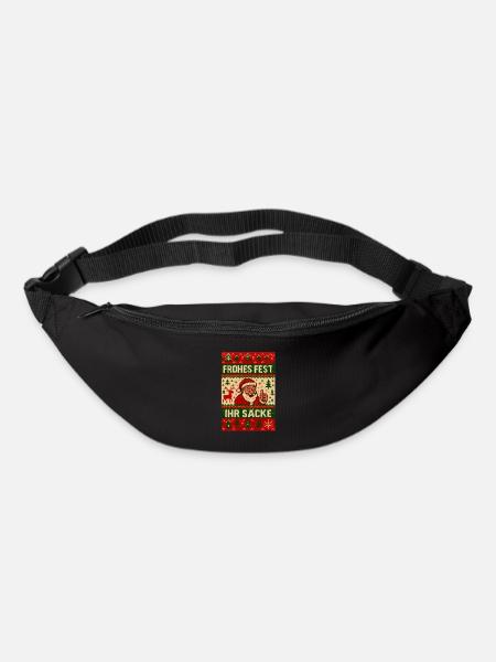 Frohes Fest Ihr Säcke Ugly Christmas - Gürteltasche - Schwarz