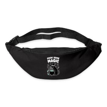Cat magic in the cauldron - Bum bag - black - Front