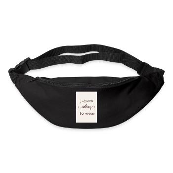 I Have Nothing to Wear - Bum bag - black - Front